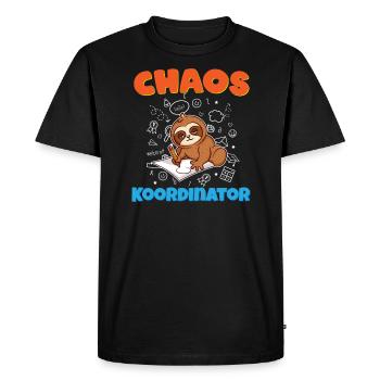 Chaos Coordinator Educator Kindergarten Educator - Men's Premium Organic T-Shirt - black - Front - Nico (187cm)