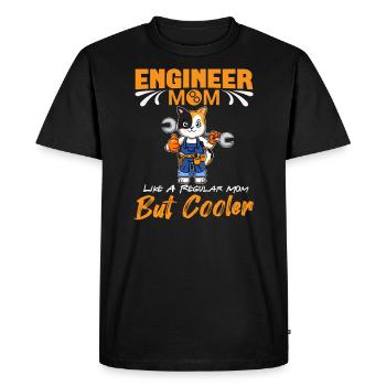 Engineer Mom Like A Regualr Mom But Cooler - Men's Premium Organic T-Shirt - black - Front - Nico (187cm)