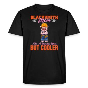 Blacksmith Mom Like A Regualr Mom But Cooler - Men's Premium Organic T-Shirt - black - Front - Nico (187cm)
