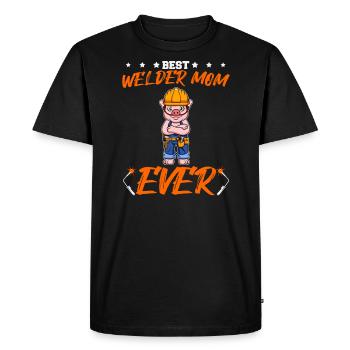 Meilleure soudeuse Maman Jamais Travail du Métal Artisanat Mère - T-shirt Premium bio Homme - noir - Devant - Nico (187cm)