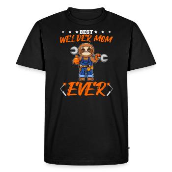 Meilleure soudeuse Maman Jamais Travail du Métal Artisanat Mère - T-shirt Premium bio Homme - noir - Devant - Nico (187cm)