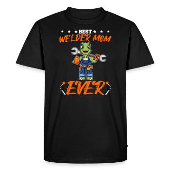 Meilleure soudeuse Maman Jamais Travail du Métal Artisanat Mère - T-shirt Premium bio Homme - noir - Devant - Nico (187cm)