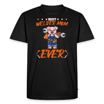 Meilleure soudeuse Maman Jamais Travail du Métal Artisanat Mère - T-shirt Premium bio Homme - noir - Devant - Nico (187cm)