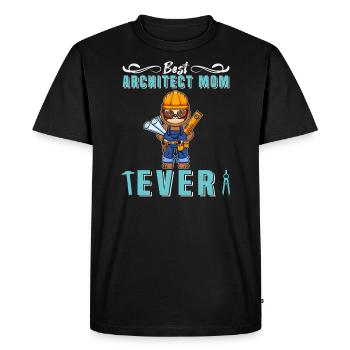 Meilleur architecte Maman Jamais Dessin Technique Mère - T-shirt Premium bio Homme - noir - Devant - Nico (187cm)
