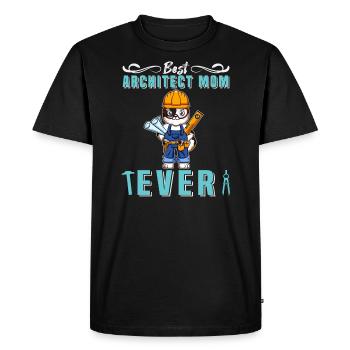 Meilleur architecte Maman Jamais Dessin Technique Mère - T-shirt Premium bio Homme - noir - Devant - Nico (187cm)