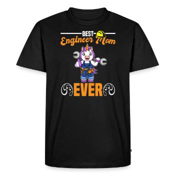 Best Engineer Mom Ever Construction Worker Mommy - Men's Premium Organic T-Shirt - black - Front - Nico (187cm)
