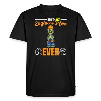 Best Engineer Mom Ever Construction Worker Mommy - Men's Premium Organic T-Shirt - black - Front - Nico (187cm)