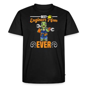 Best Engineer Mom Ever Construction Worker Mommy - Men's Premium Organic T-Shirt - black - Front - Nico (187cm)