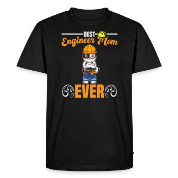 Best Engineer Mom Ever Construction Worker Mommy - Men's Premium Organic T-Shirt - black - Front - Nico (187cm)