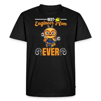 Best Engineer Mom Ever Construction Worker Mommy - Men's Premium Organic T-Shirt - black - Front - Nico (187cm)