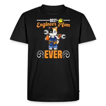Best Engineer Mom Ever Construction Worker Mommy - Men's Premium Organic T-Shirt - black - Front - Nico (187cm)
