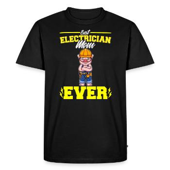 Best Electrician Mom Ever Electronic Technician - Men's Premium Organic T-Shirt - black - Front - Nico (187cm)