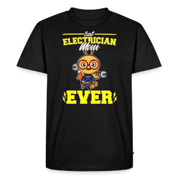 Best Electrician Mom Ever Electronic Technician - Men's Premium Organic T-Shirt - black - Front - Nico (187cm)