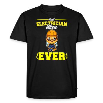Best Electrician Mom Ever Electronic Technician - Men's Premium Organic T-Shirt - black - Front - Nico (187cm)