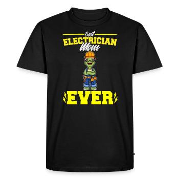 Best Electrician Mom Ever Electronic Technician - Men's Premium Organic T-Shirt - black - Front - Nico (187cm)