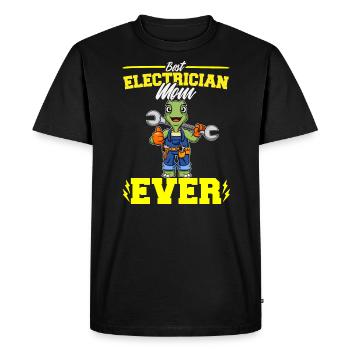 Best Electrician Mom Ever Electronic Technician - Men's Premium Organic T-Shirt - black - Front - Nico (187cm)