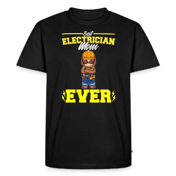 Best Electrician Mom Ever Electronic Technician - Men's Premium Organic T-Shirt - black - Front - Nico (187cm)