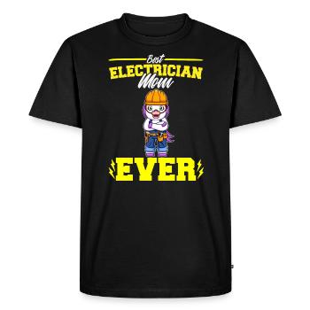 Best Electrician Mom Ever Electronic Technician - Men's Premium Organic T-Shirt - black - Front - Nico (187cm)