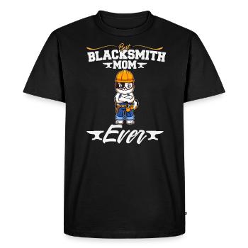 Meilleur forgeron Maman Jamais Travail du Métal Forge Marteau - T-shirt Premium bio Homme - noir - Devant - Nico (187cm)