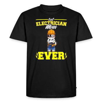 Best Electrician Mom Ever Electronic Technician - Men's Premium Organic T-Shirt - black - Front - Nico (187cm)