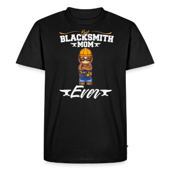 Meilleur forgeron Maman Jamais Travail du Métal Forge Marteau - T-shirt Premium bio Homme - noir - Devant - Nico (187cm)