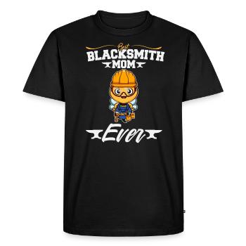 Meilleur forgeron Maman Jamais Travail du Métal Forge Marteau - T-shirt Premium bio Homme - noir - Devant - Nico (187cm)