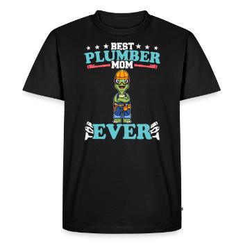 Best Plumber Mom Ever Plumbing Technician Crafts - Men's Premium Organic T-Shirt - black - Front - Nico (187cm)