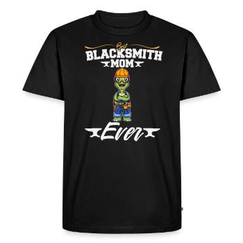 Meilleur forgeron Maman Jamais Travail du Métal Forge Marteau - T-shirt Premium bio Homme - noir - Devant - Nico (187cm)