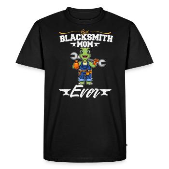 Meilleur forgeron Maman Jamais Travail du Métal Forge Marteau - T-shirt Premium bio Homme - noir - Devant - Nico (187cm)