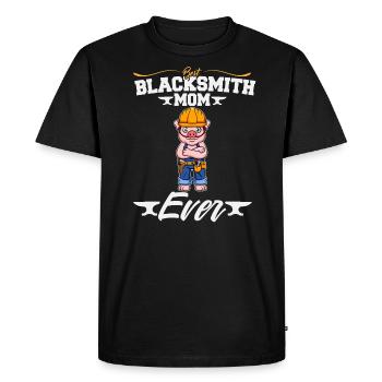 Meilleur forgeron Maman Jamais Travail du Métal Forge Marteau - T-shirt Premium bio Homme - noir - Devant - Nico (187cm)