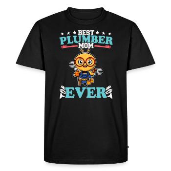 Best Plumber Mom Ever Plumbing Technician Crafts - Men's Premium Organic T-Shirt - black - Front - Nico (187cm)
