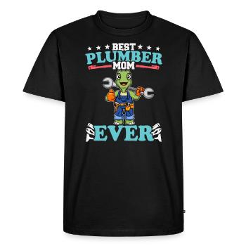 Best Plumber Mom Ever Plumbing Technician Crafts - Men's Premium Organic T-Shirt - black - Front - Nico (187cm)