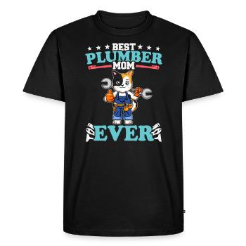 Best Plumber Mom Ever Plumbing Technician Crafts - Men's Premium Organic T-Shirt - black - Front - Nico (187cm)