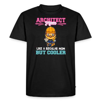 Architecte Maman comme une maman régulière mais plus cool - T-shirt Premium bio Homme - noir - Devant - Nico (187cm)