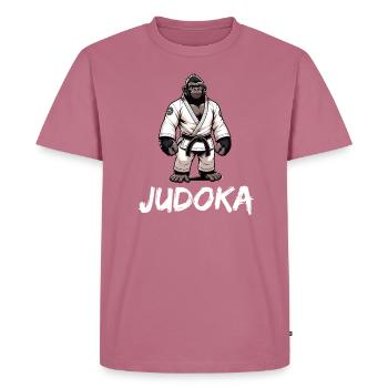 Judoka Gorilla Japanische Kampfsportarten Judo - Männer Premium Bio T-Shirt - Mauve - Vorne - Nico (187cm)