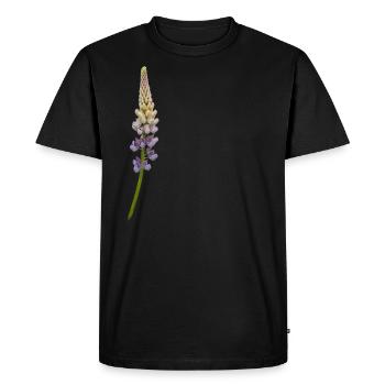 Lupine - Blossom - Men's Premium Organic T-Shirt - black - Front - Nico (187cm)