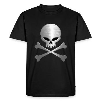 skull - T-shirt Premium bio Homme - noir - Devant - Nico (187cm)