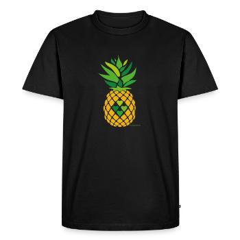 Love Pineapple - T-shirt Premium bio Homme - noir - Devant - Nico (187cm)
