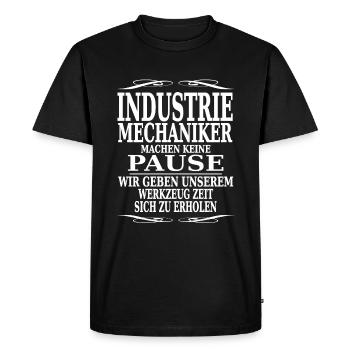 mecanicien industriels ne se cassent pas - T-shirt Premium bio Homme - noir - Devant - Nico (187cm)