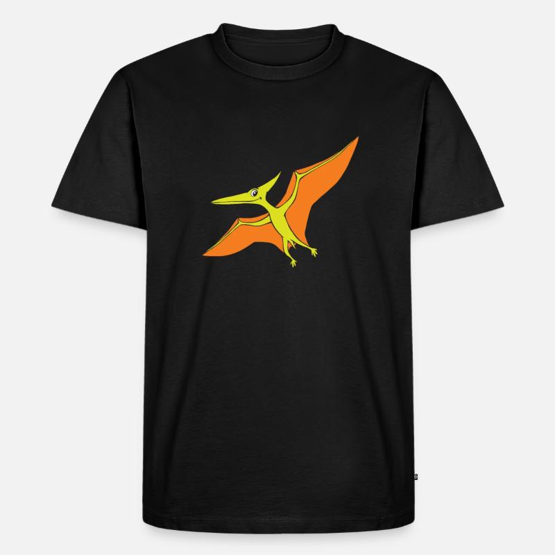 Pteranodon - Männer Premium Bio T-Shirt - Schwarz