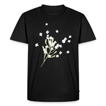 Fleurs fleurs - T-shirt Premium bio Homme - noir - Devant - Nico (187cm)