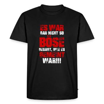 C'était pas si mal - T-shirt Premium bio Homme - noir - Devant - Nico (187cm)