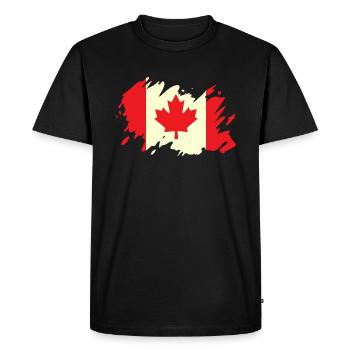 Canada flag maple maple leaf maple leaf holiday - Men's Premium Organic T-Shirt - black - Front - Nico (187cm)