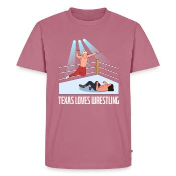 Conception de lutte au Texas pour les fiers fans du Texas - T-shirt Premium bio Homme - mauve - Devant - Nico (187cm)