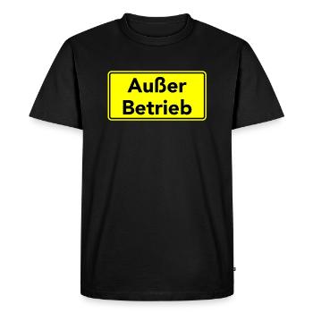 Out of service - Men's Premium Organic T-Shirt - black - Front - Nico (187cm)