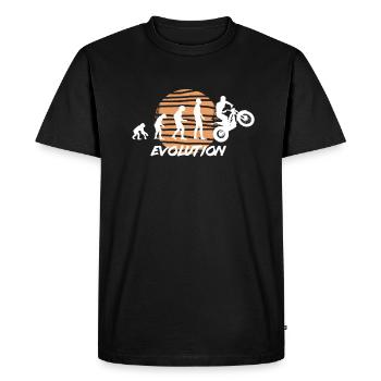 Moto - Moto - Moto - Evolution - T-shirt Premium bio Homme - noir - Devant - Nico (187cm)