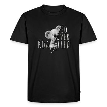 Si trop Koala Marsupial Confiant - T-shirt Premium bio Homme - noir - Devant - Nico (187cm)