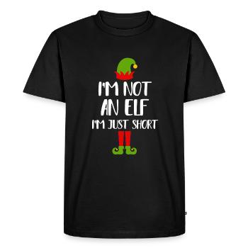 Je ne suis pas court à onze - T-shirt Premium bio Homme - noir - Devant - Nico (187cm)