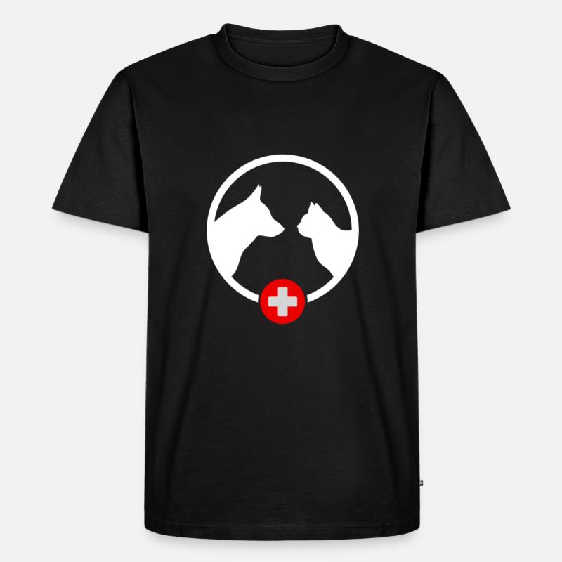 Tierarzt - Männer Premium Bio T-Shirt - Schwarz