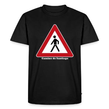 Camino de Santiago - T-shirt Premium bio Homme - noir - Devant - Nico (187cm)